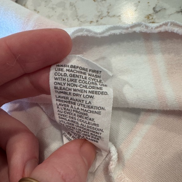 Burt’s Bees, 3–6 months, Footie pink and white striped - Picture 7 of 8